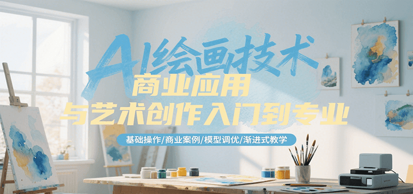 AI绘画技术商业应用与艺术创作入门到专业，基础操作/商业案例/模型调优/渐进式教学-Zv头条