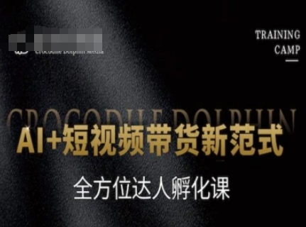 AI+短视频带货新范式，全方位达人孵化课-Zv头条