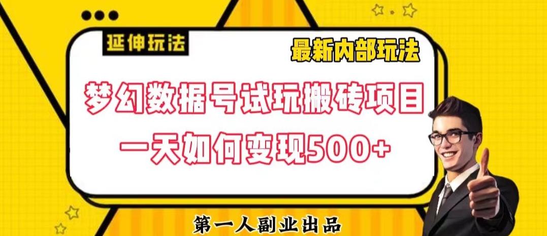 数据号回归玩法游戏试玩搬砖项目再创日入500+【揭秘】-Zv头条