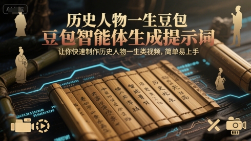 历史人物一生豆包智能体生成提示词，让你快速制作历史人物一生类视频，简单易上手-Zv头条
