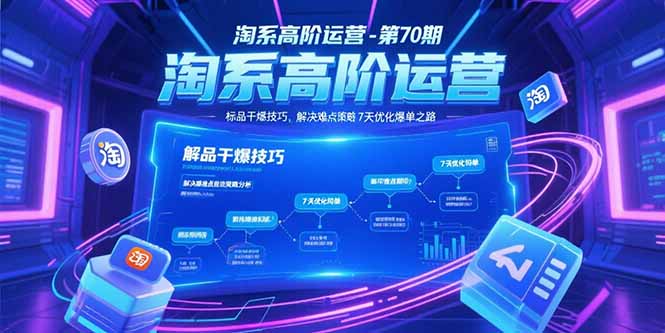 淘系高阶运营-第70期，标品干爆技巧，解决难点策略，大佬操盘方法-Zv头条