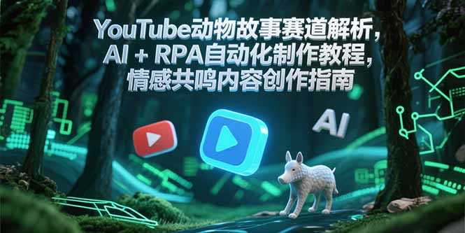 YouTube动物故事赛道解析,AI+RPA自动化制作教程,情感共鸣内容创作指南-Zv头条