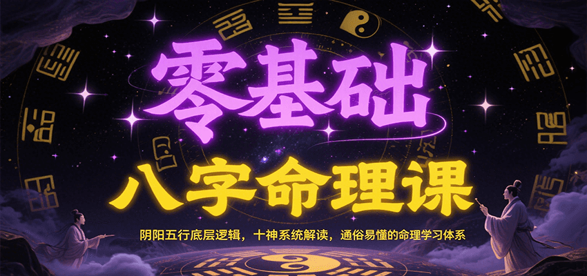 零基础八字命理课：阴阳五行底层逻辑，十神系统解读，通俗易懂的命理学习体系-Zv头条