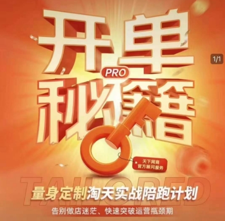 淘宝开单秘籍PRO，量身定制淘天实战陪跑计划，告别做店迷茫、快速突破运营瓶颈期(更新6月)-Zv头条