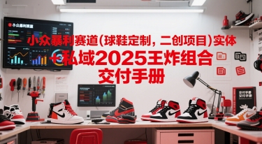 小众暴利赛道(球鞋定制，二创项目)实体+私域2025王炸组合  交付手册-Zv头条