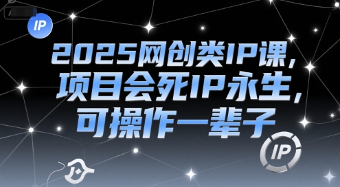 2025网创类IP课，项目会死IP永生，可操作一辈子-Zv头条