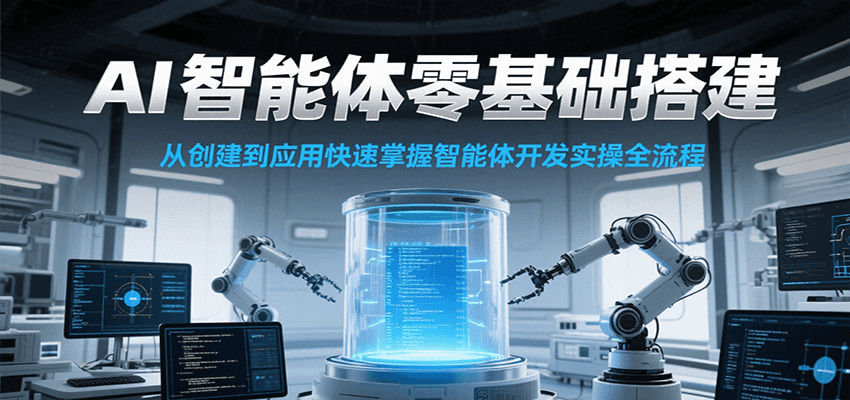 AI智能体零基础搭建实操课，从创建到应用快速掌握智能体开发全流程！-Zv头条