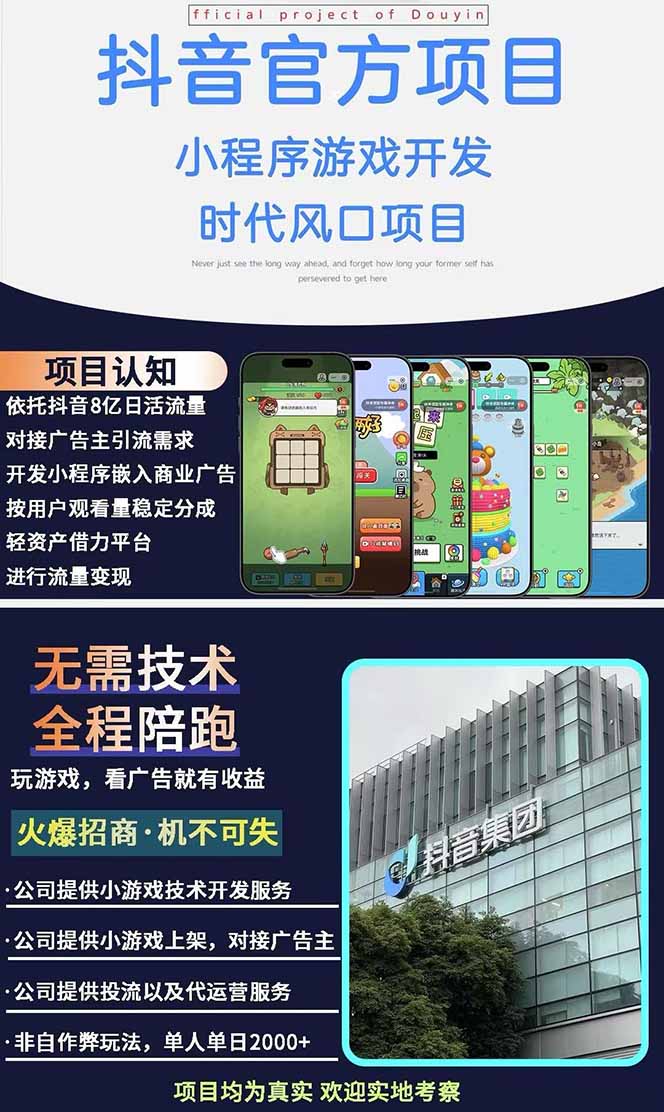 图片[1]-2025最热抖音官方项目 Ai时代风口项目小程序游戏开发 实测单个游戏日收…-Zv头条